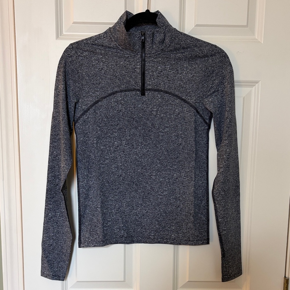 PINK Victoria's Secret Charcoal Half-Zip Sport Jacket
